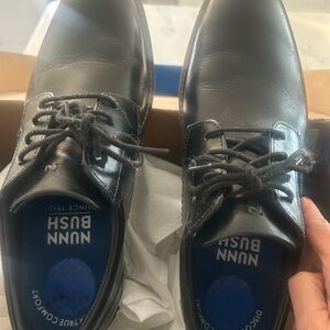 Nunn Bush Black Leather Oxfords